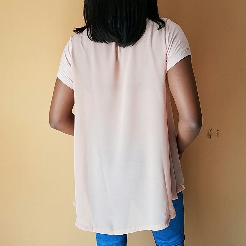 Ellie & Kate Hi-low Sheer Top